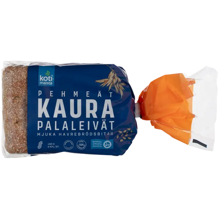 Kotimaista Pehmeät Kaurapalaleivät 8 kpl/480 g