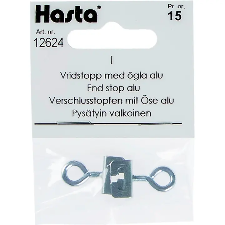 Hasta pysäytin i-kiskoon 2kpl