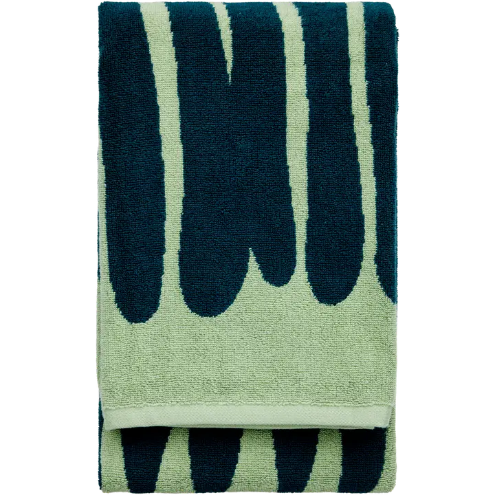 Finlayson Kylpypyyhe Lehtihalaus 70x150 vihreä