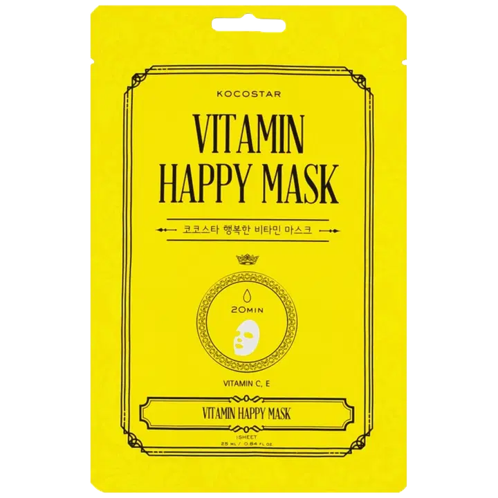 KOCOSTAR Vitamin Happy Mask kirkastava kangasnaamio 1 kpl