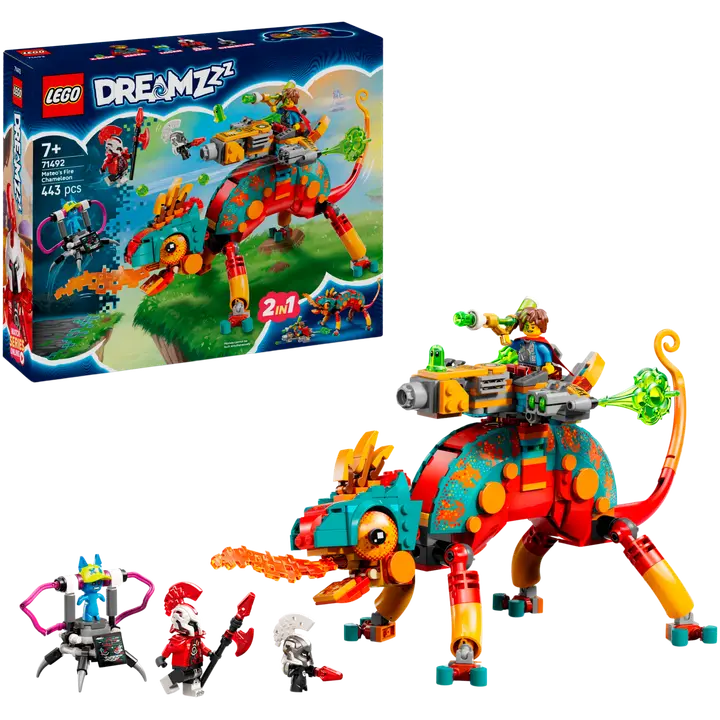 LEGO® DREAMZzz 71492 Mateon tulikameleontti
