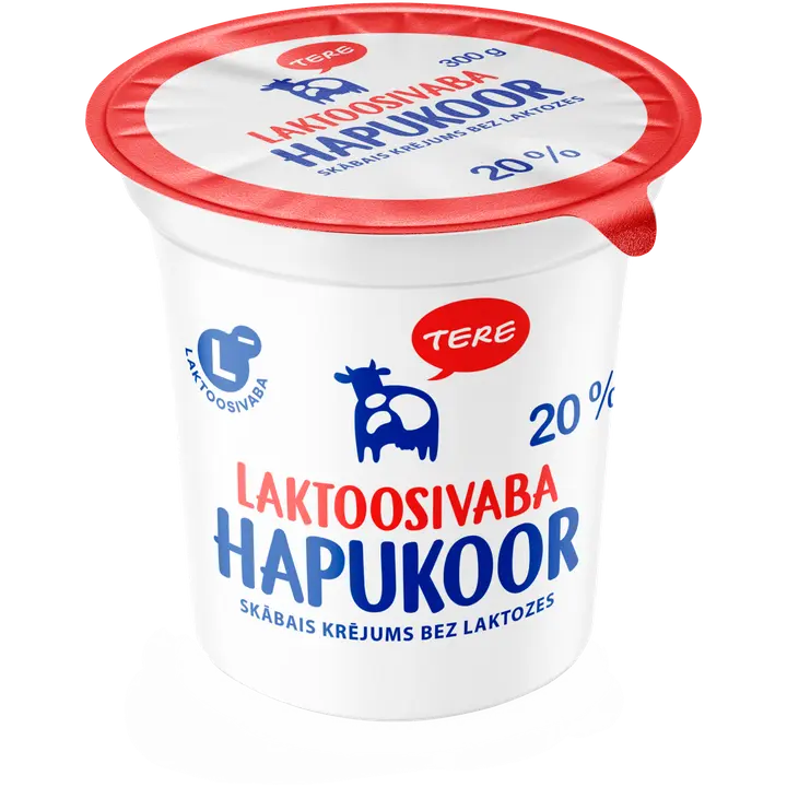 Tere Hapukoor 20%, laktoosivaba, 300 g