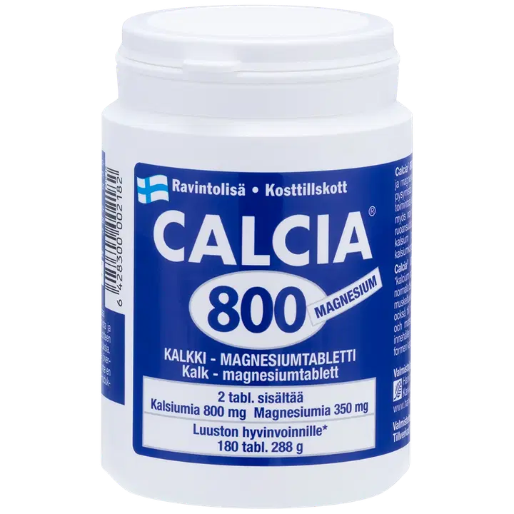 Calcia 800 Magnesium kalkki-magnesiumtabletti 180 tabl