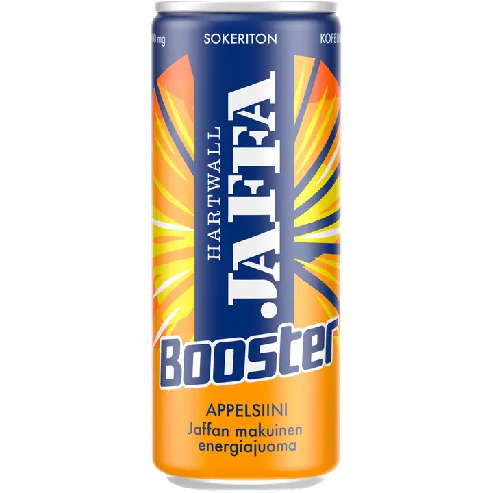 Jaffa Booster Appelsiini sokeriton energiajuoma 0,33 l