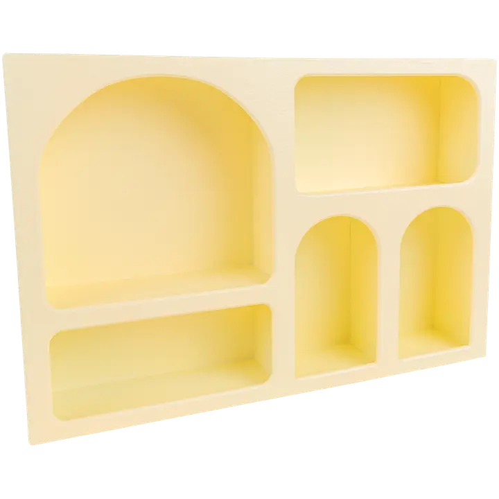 House hyllykkö Art keltainen, iso