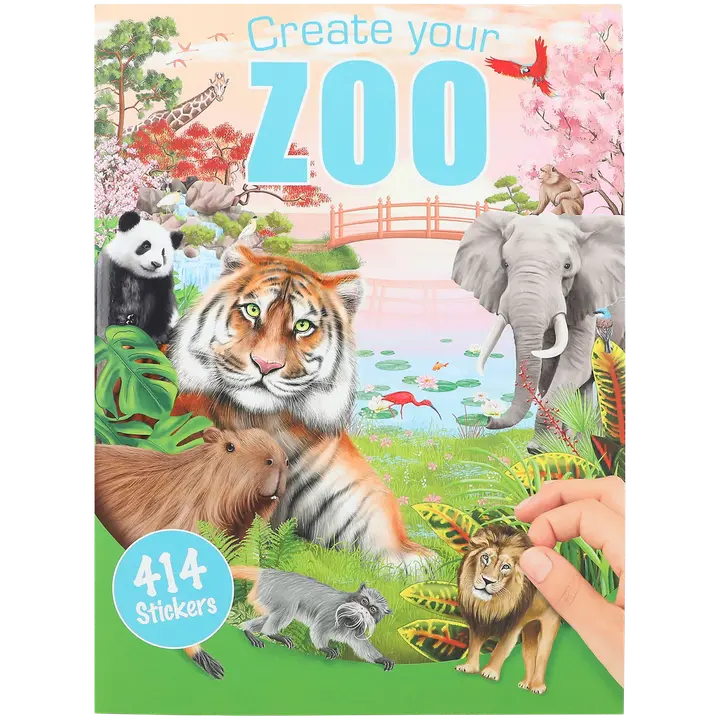 ZOO Värvimisraamat kleebistega