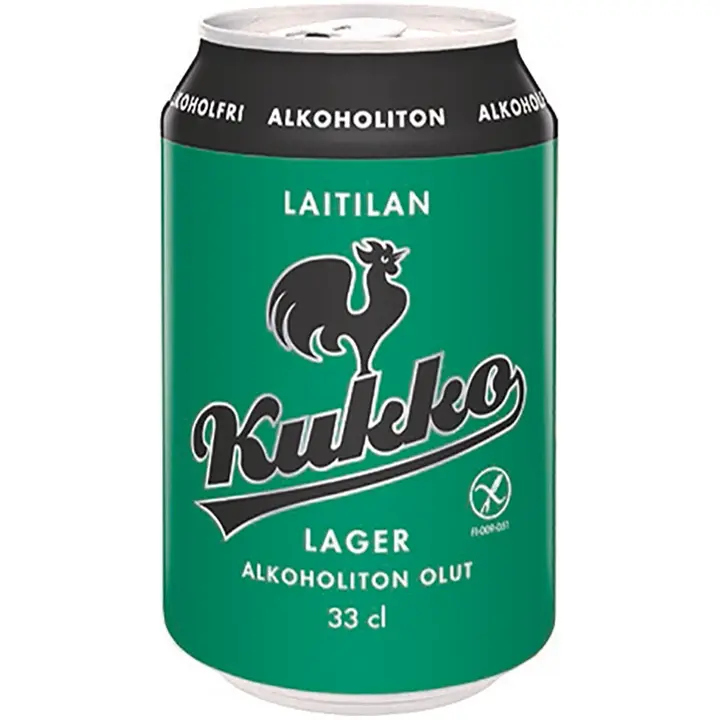 Laitilan Kukko Lager Alkoholiton 0,33L olut