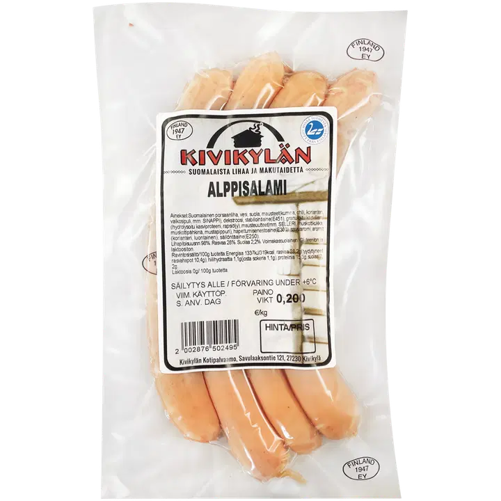 Kivikylän Alppisalami 200 g