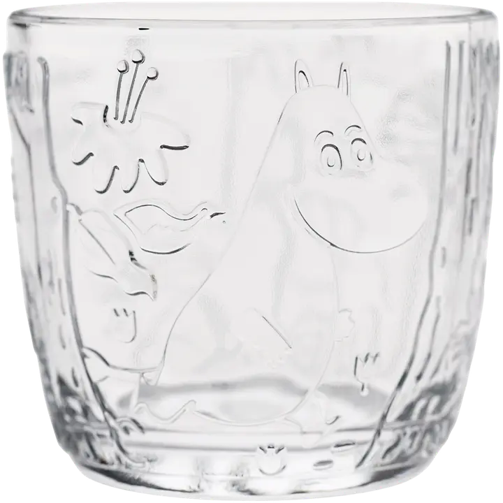 Moomin Arabia Finland Muumi juomalasi 28 cl 2 kpl kirkas