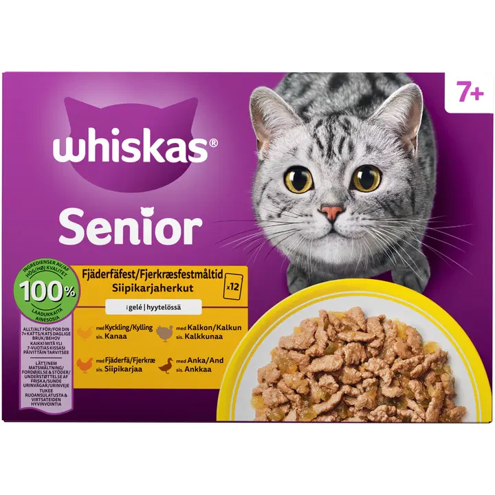 Whiskas 7+ Siipikarjaherkut (12 x 85 g)