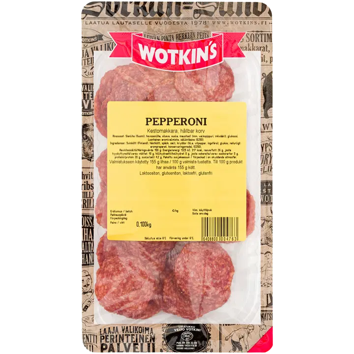 Chef Wotkins Pepperoni kestomakkara 100 g