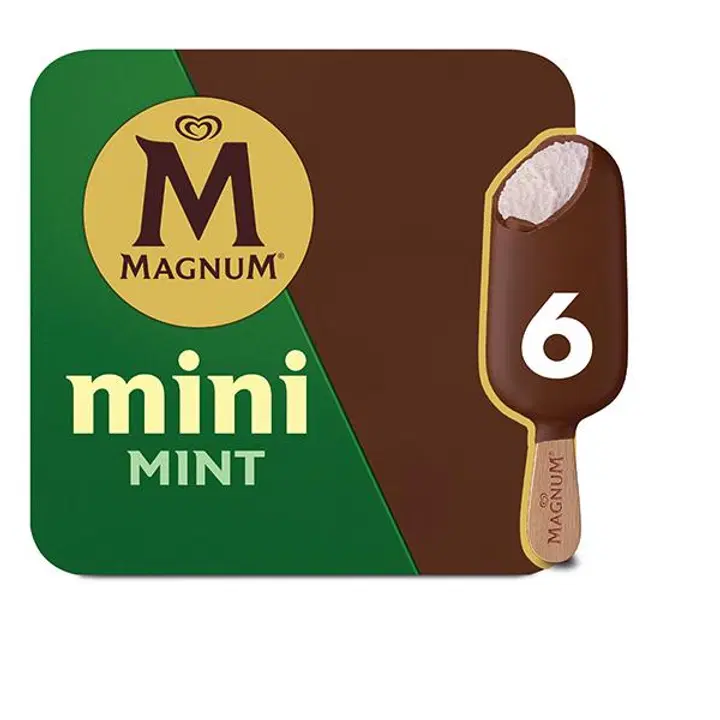 Magnum Piparmündi pulgajäätise multipakk 6x55 ml/ 249 g