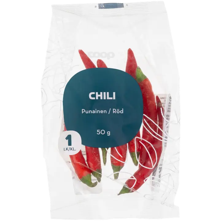 Chili punainen 50g medium 5