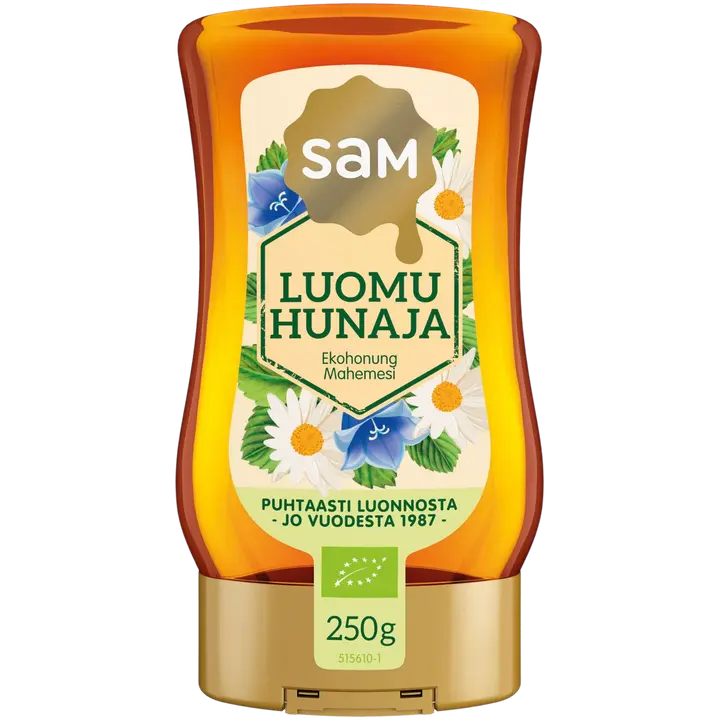 Hunajainen SAM Luomuhunaja 250g