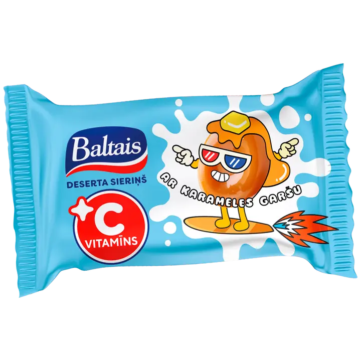 Baltais Glasuuritud karamellimaitseline dessert C-vitamiiniga 38g