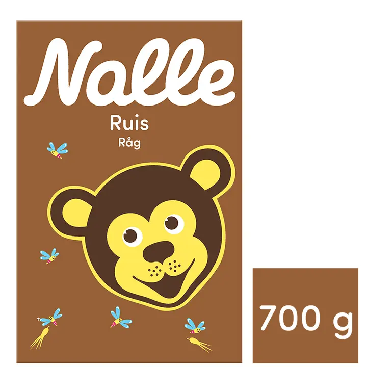 Nalle 700g ruis täysjyvähiutale
