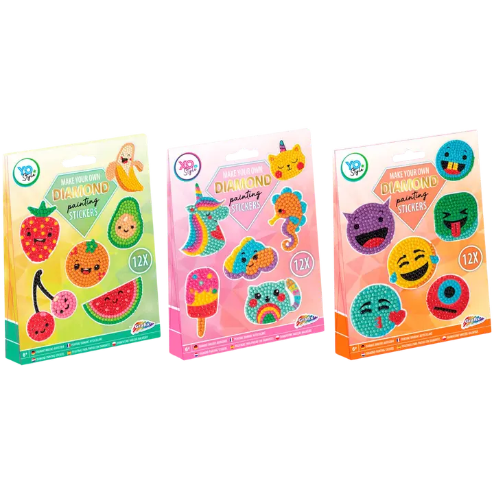 Make your own Diamond Painting Stickers, 3 erilaista