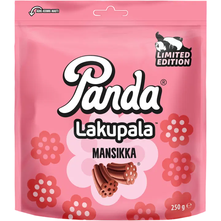 Panda Lakupala mansikka lakritsi 250g