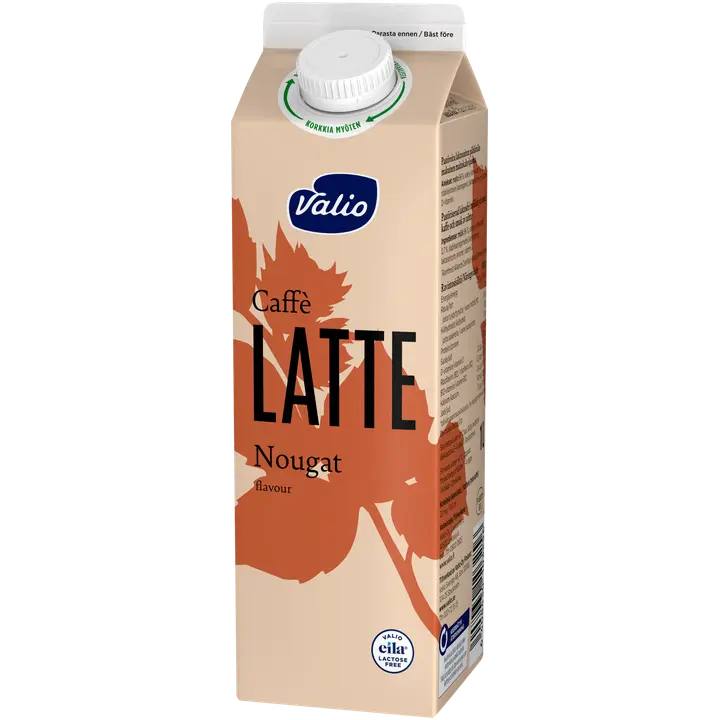Valio Latte nougat maitokahvijuoma 1 l laktoositon