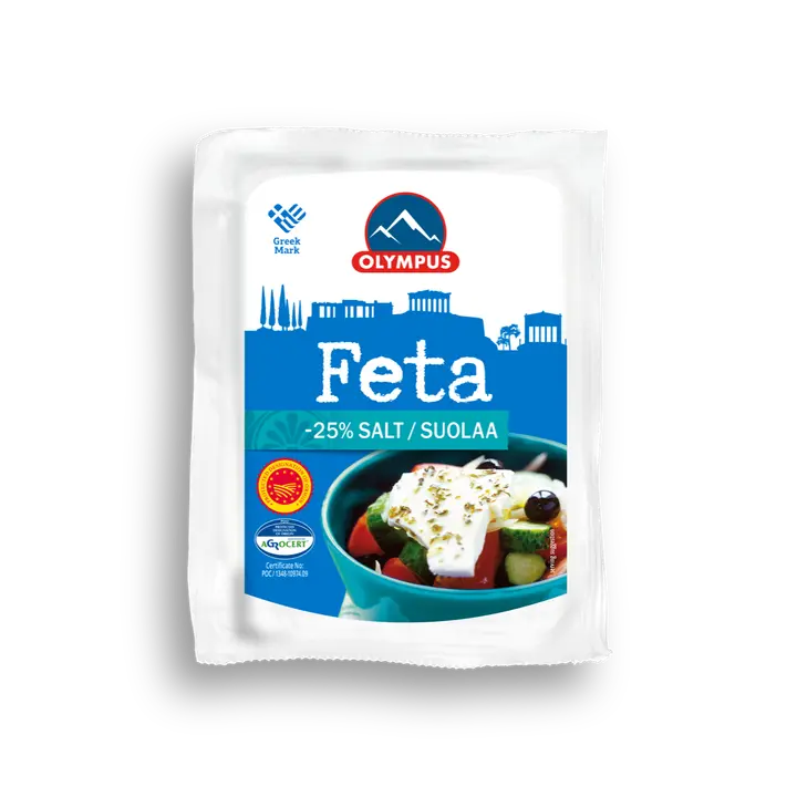 Olympus fetajuust PDO, madala soola sisaldusega, 150 g