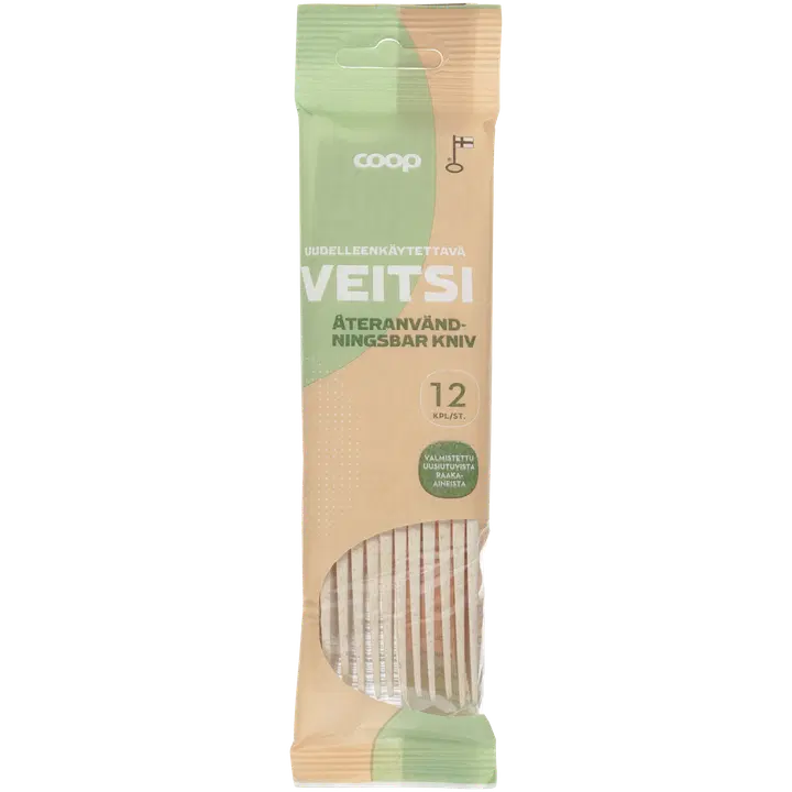 Coop uudelleenkäytettävä veitsi 12 kpl