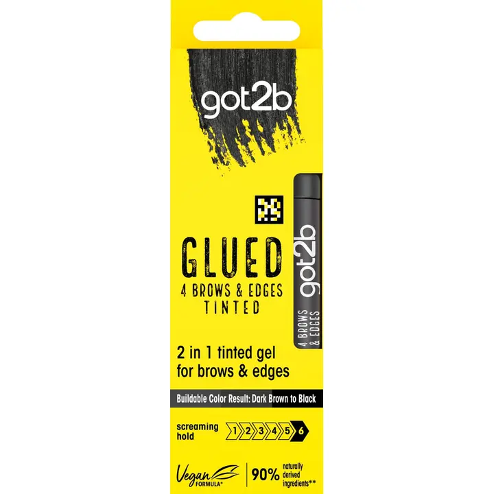 got2b 4 Brows & Edges Glued Gel Black 16ml