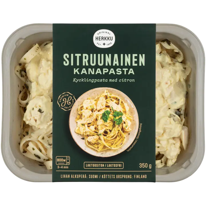 Herkku sitruunainen kanapasta 350g