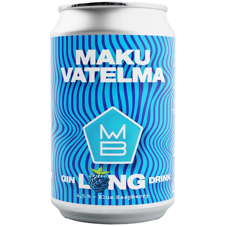 Maku Brewing blue raspberry gin long drink 4,5% 0,33l tlk