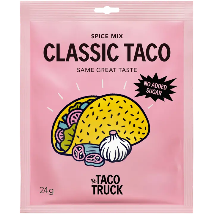 El Taco Truck 24g Classic Spice Mix Mausteseos paprikan, valkosipulin ja sinapin maulla