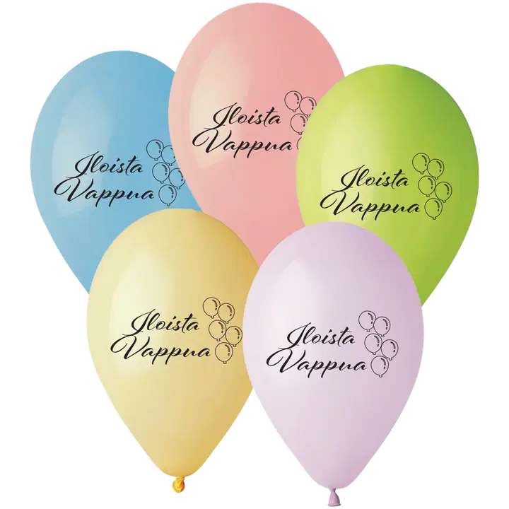 Iloista vappua pallot pastelli 5 kpl/pss