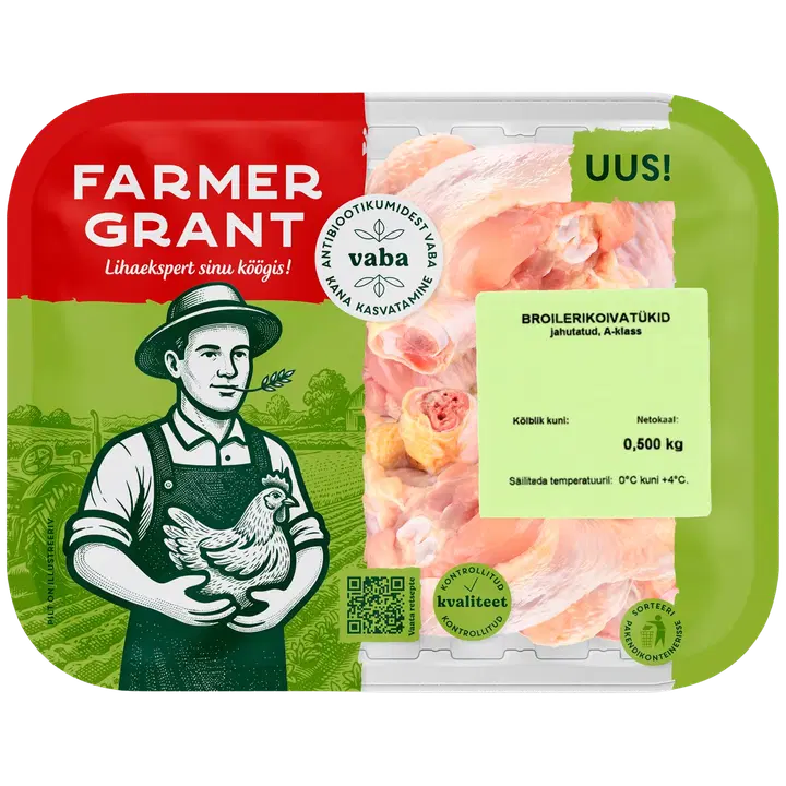 Farmer Grant Broileri koivatükid 500g A-klass