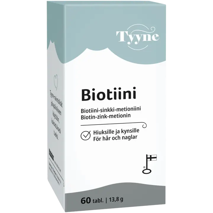 Tyyne Biotiini 60 tabl., biotiini-sinkki-metioniinitabletti, Vitabalans