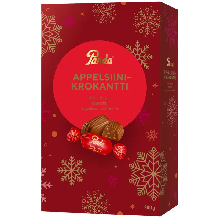 Panda appelsiinikrokantti konvehti 280g