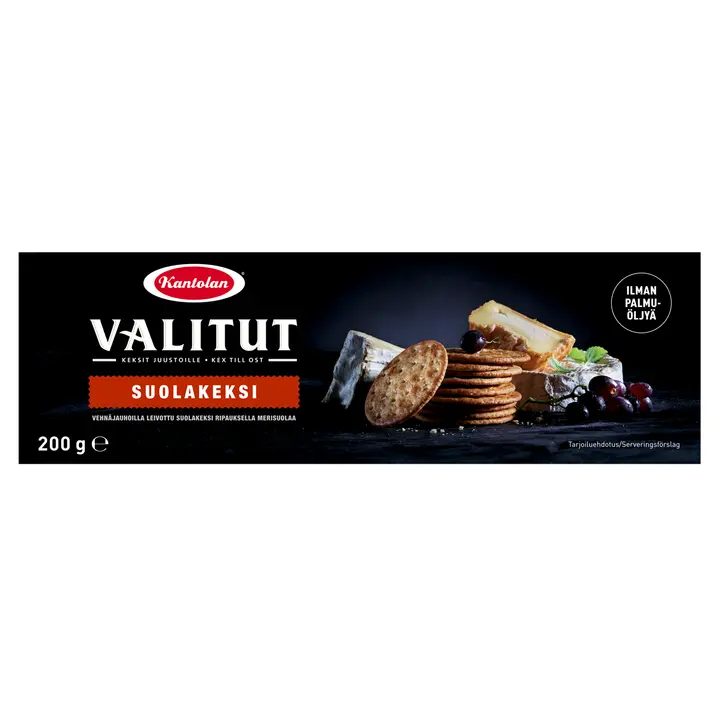 Kantolan Valitut suolakeksi 200g