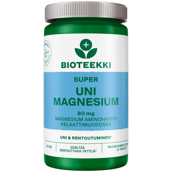 Bioteekki Super Uni Magnesium ravintolisä 60 tabl.