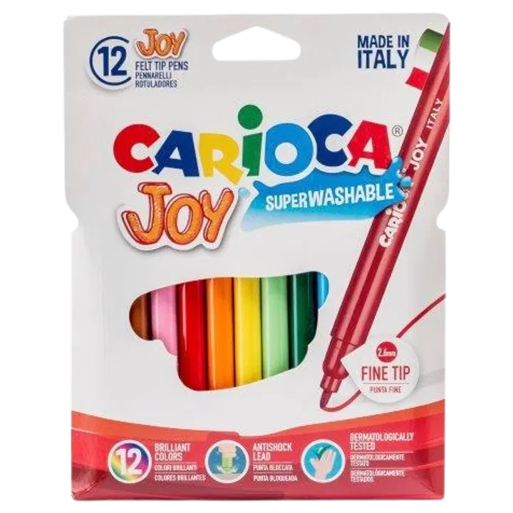 Viltpliiatsid carioca joy 12 tk blistris