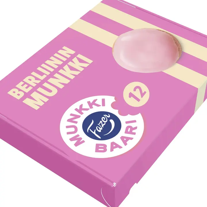 Fazer Berliininmunkki 12kpl 1380g, kypsäpakaste