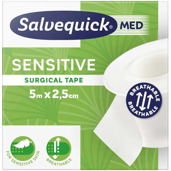 Salvequick MED Sensitive surgical tape kirurginen haavateippi 5mx2,5cm