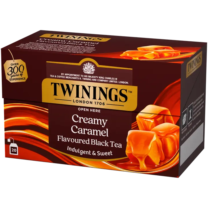 Twinings Creamy Caramel maustettu musta tee 20x2g