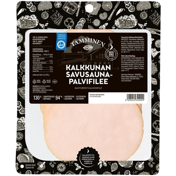 Tamminen kalkkunan savusaunapalvifilee 130g