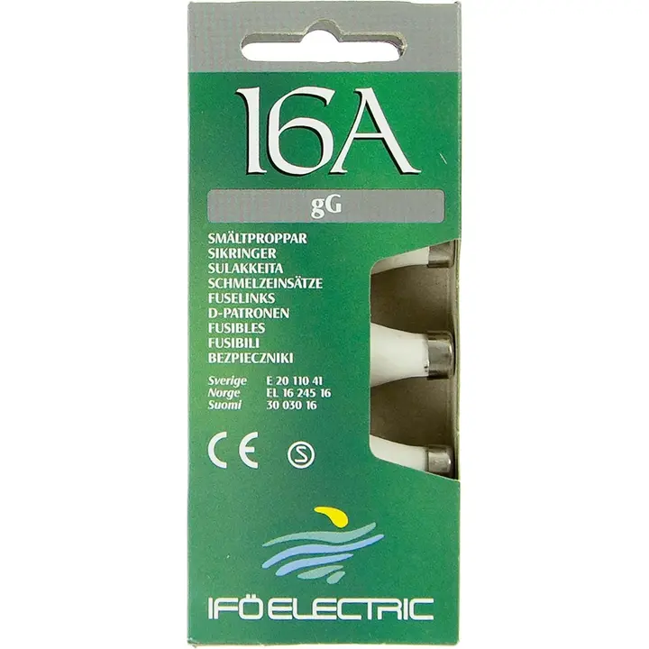 Ifö Electric tulppasulake 16A 5kpl