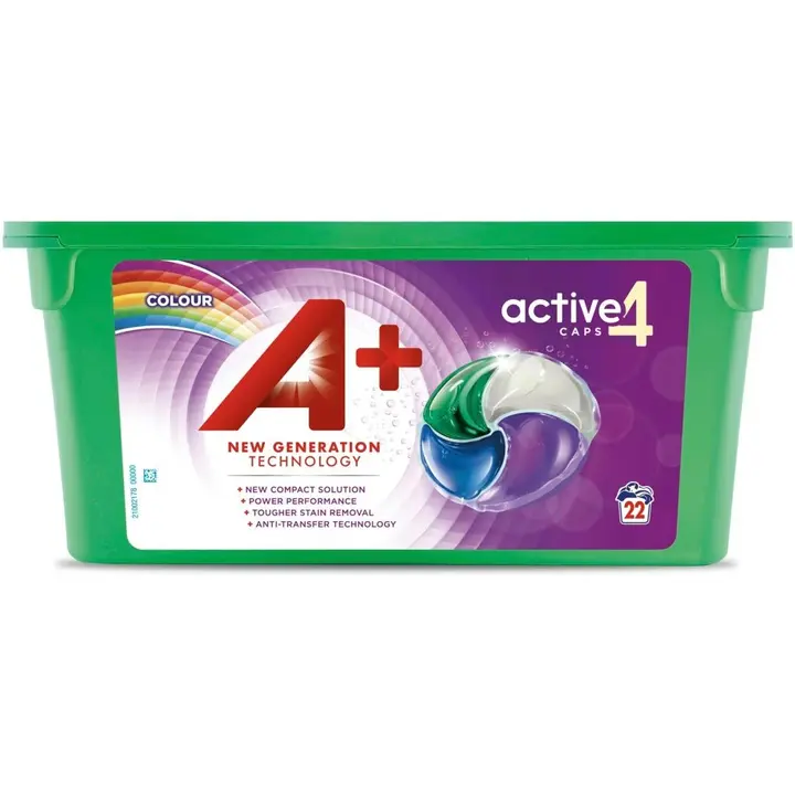 A+ ACTIVE4 Color pesugeelikapslid 22 tk