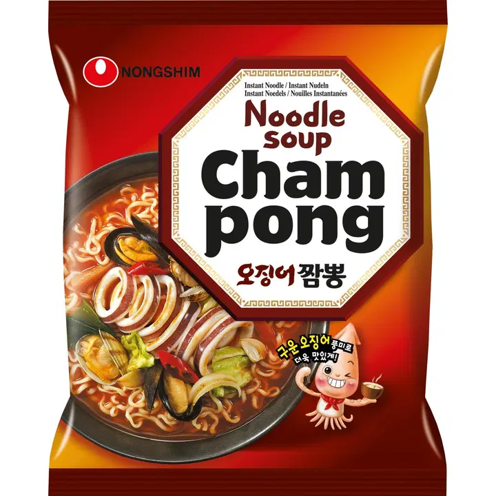 Nong Shim pikanuudeli cham pong merenelävät 124g