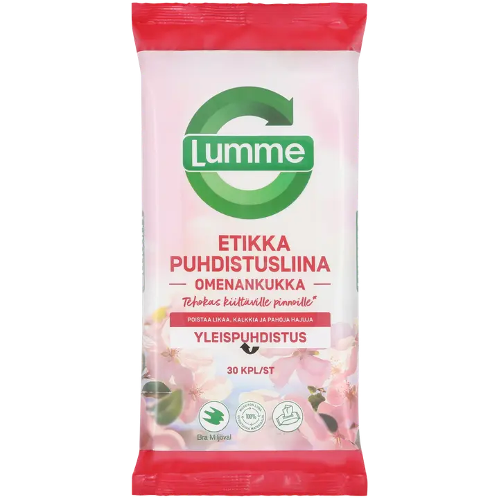 Lumme Omenankukka Etikkapuhdistusliina 30kpl