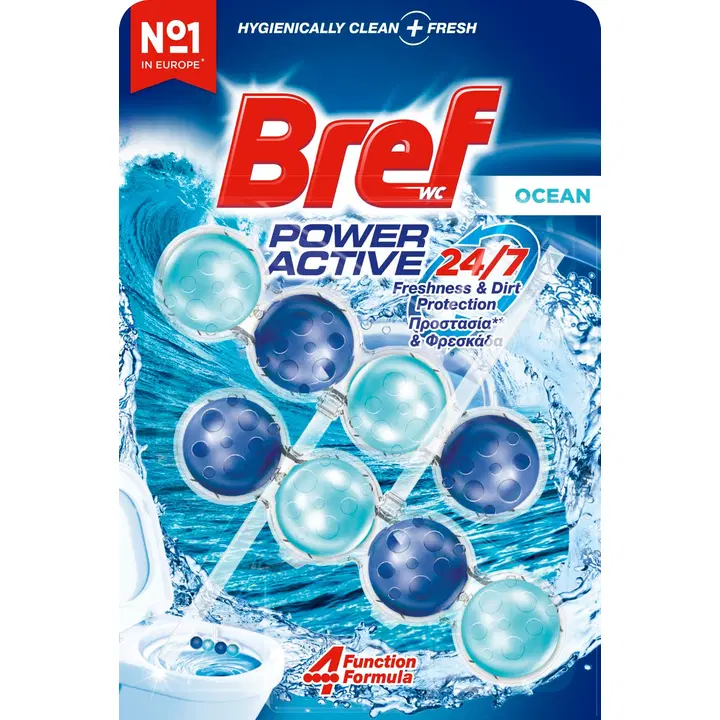 WC-värskendaja Bref Power Active Ocean 2x50g