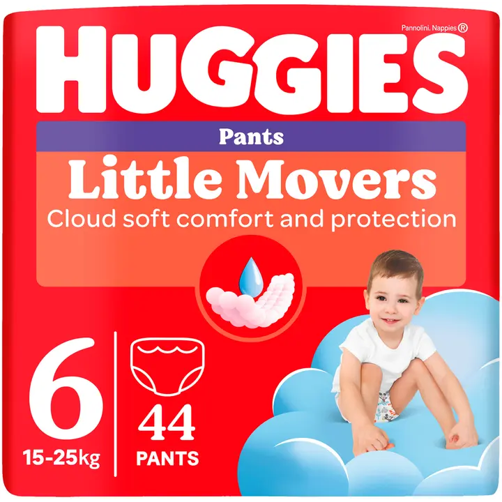 Huggies püksmähkmed Pants Little Movers 6 Boy 15-25kg 44tk