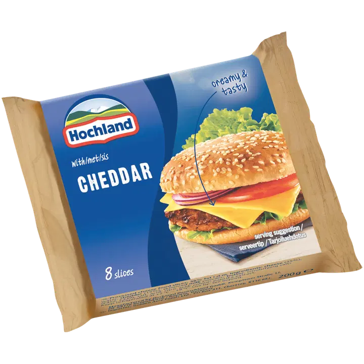 Hochland Cheddar sulatejuustoviipaleet 200 g