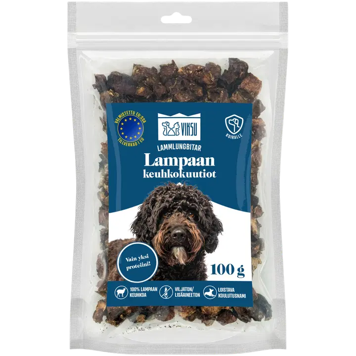 Viksu lampaan keuhkokuutiot koiralle 100g