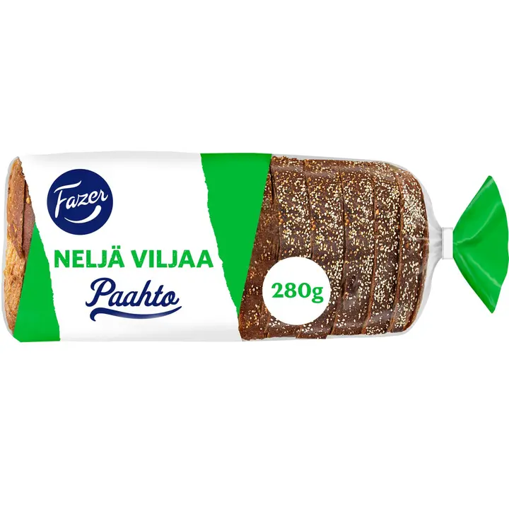 Fazer Paahto Neljä viljaa 280g, paahtoleipä