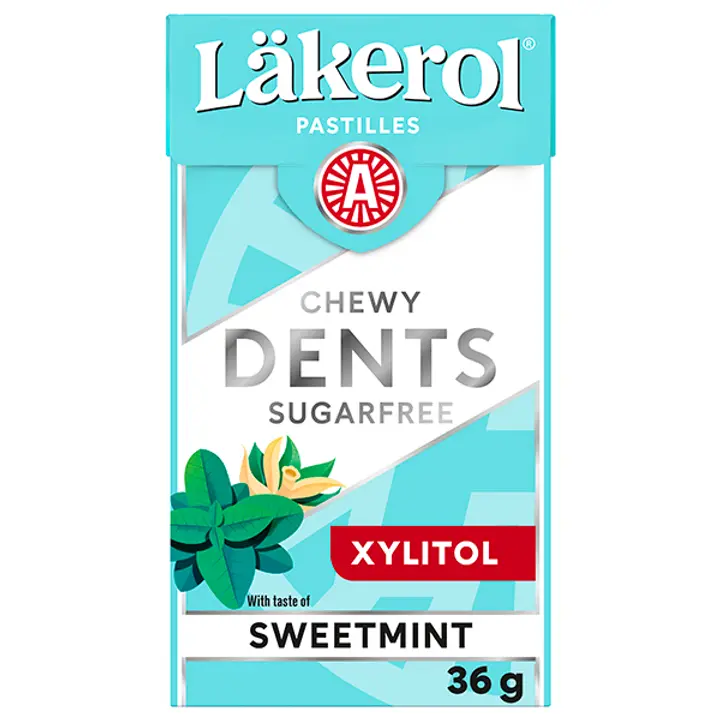 Läkerol Dents Sweetmint ksylitolipastilli 36g